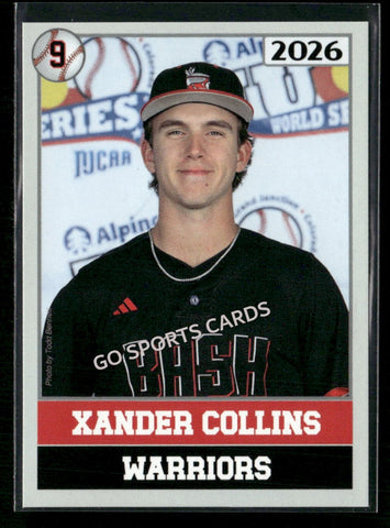 2026 JUCO Wabash Valley College Warriors Xander Collins