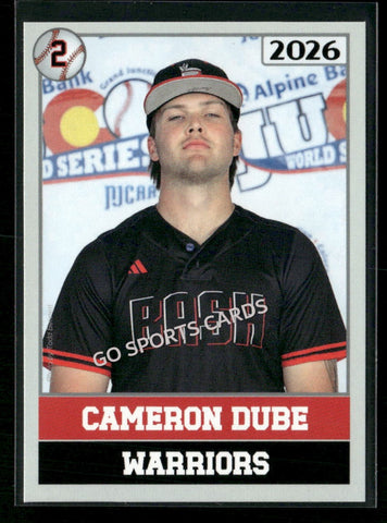 2026 JUCO Wabash Valley College Warriors Cameron Dube