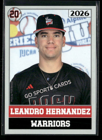 2026 JUCO Wabash Valley College Warriors Leandro Hernandez