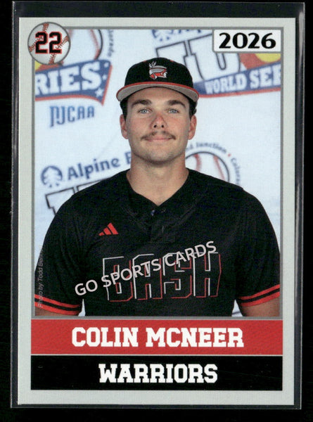 2026 JUCO Wabash Valley College Warriors Colin McNeer