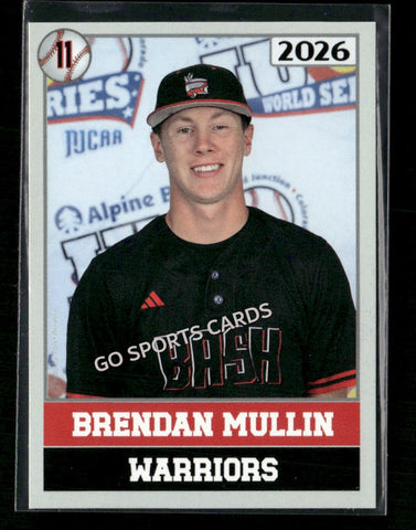 2026 JUCO Wabash Valley College Warriors Brendan Mullin