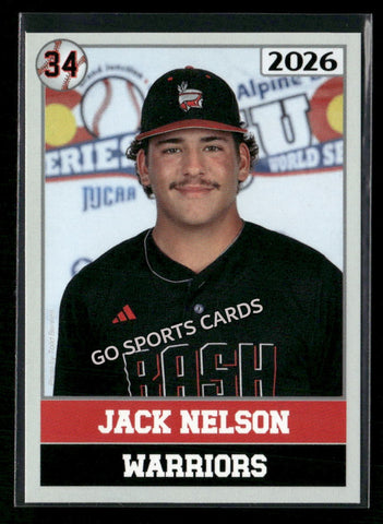 2026 JUCO Wabash Valley College Warriors Jack Nelson