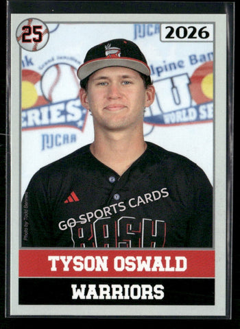 2026 JUCO Wabash Valley College Warriors Tyson Oswald