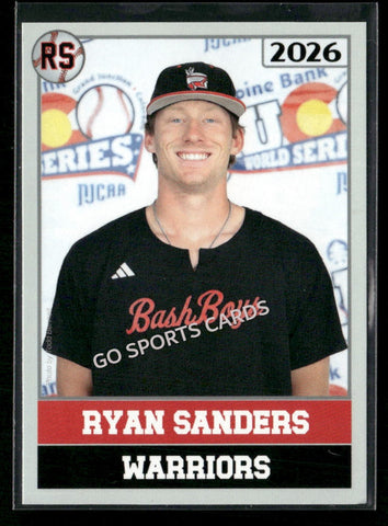2026 JUCO Wabash Valley College Warriors Ryan Sanders