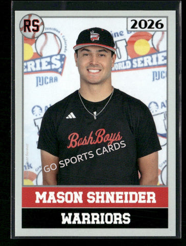 2026 JUCO Wabash Valley College Warriors Mason Shneider