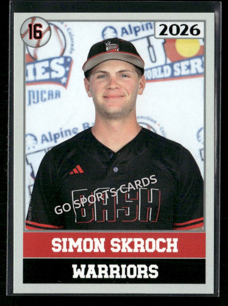 2026 JUCO Wabash Valley College Warriors Simon Skroch