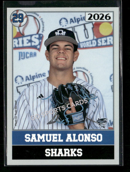 2026 JUCO Miami Dade College Sharks Samuel Alonso