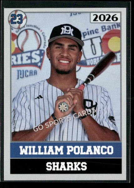2026 JUCO Miami Dade College Sharks William Polanco