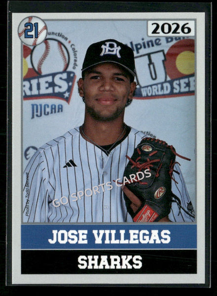 2026 JUCO Miami Dade College Sharks Jose Villegas