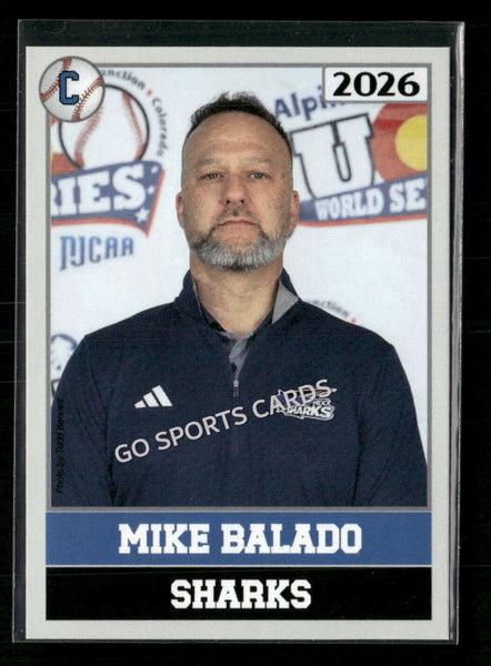 2026 JUCO Miami Dade College Sharks Mike Balado CORRECT