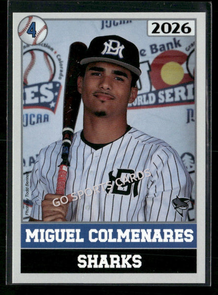 2026 JUCO Miami Dade College Sharks Miguel Colmenares