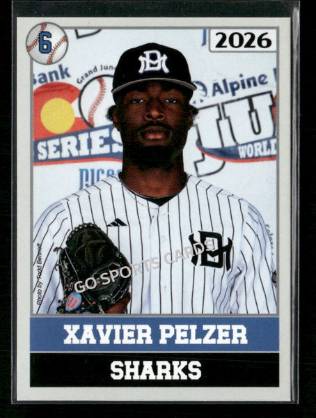 2026 JUCO Miami Dade College Sharks Xavier Pelzer Open Eyes CORRECT