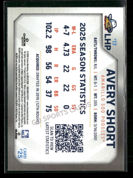 2026 Amarillo Sod Poodles Avery Short