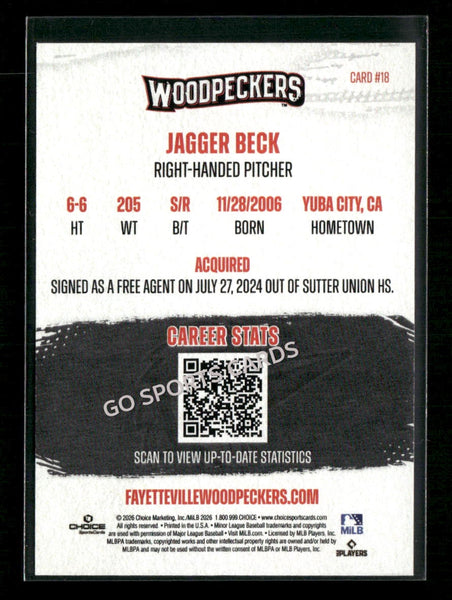 2026 Fayetteville Woodpeckers Jagger Beck