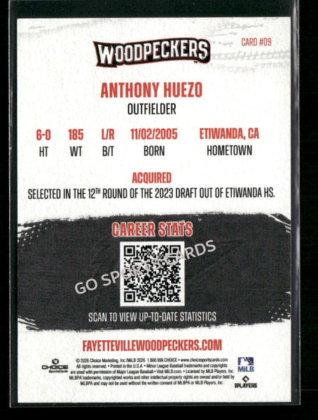 2026 Fayetteville Woodpeckers Anthony Huezo