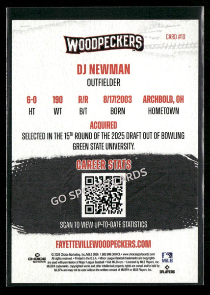 2026 Fayetteville Woodpeckers DJ Newman