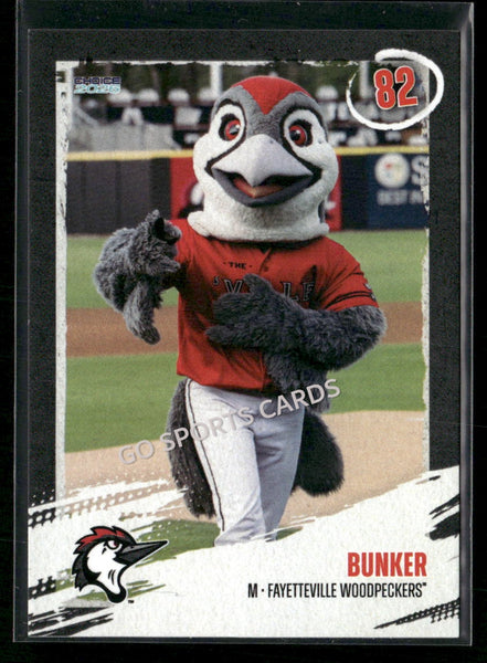 2026 Fayetteville Woodpeckers Bunker Mascot