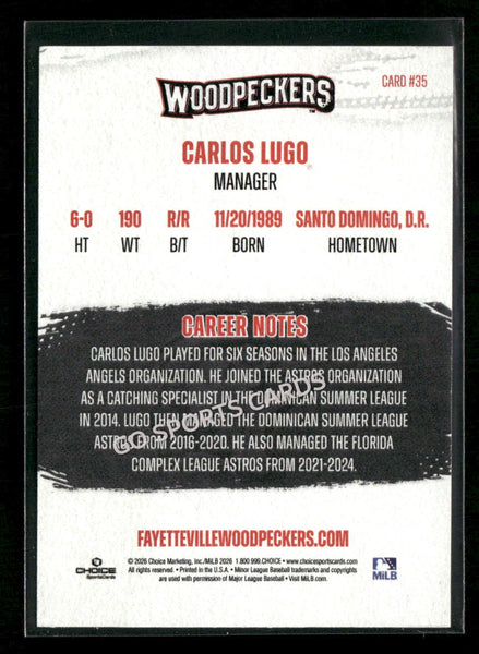 2026 Fayetteville Woodpeckers Carlos Lugo