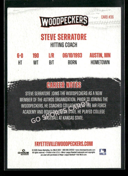 2026 Fayetteville Woodpeckers Steve Serratore