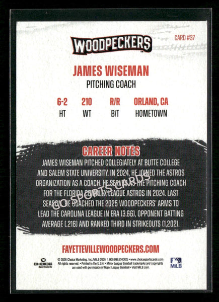2026 Fayetteville Woodpeckers James Wiseman