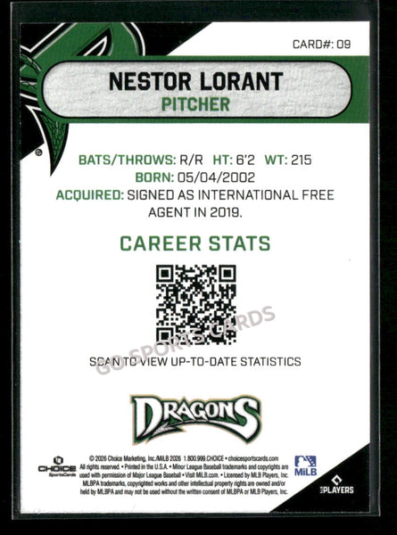 2026 Dayton Dragons Nestor Lorant