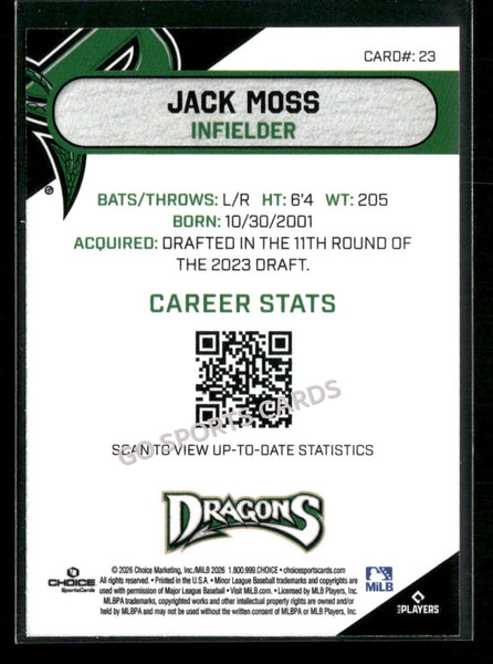 2026 Dayton Dragons Jack Moss