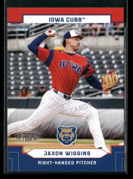 2026 AAA Top Prospects Iowa Cubs Jaxon Wiggins