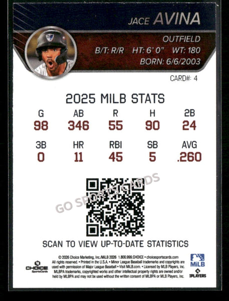 2026 Somerset Patriots Jace Avina