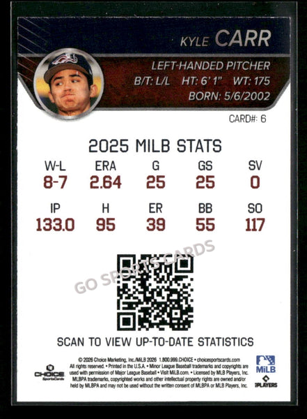 2026 Somerset Patriots Kyle Carr