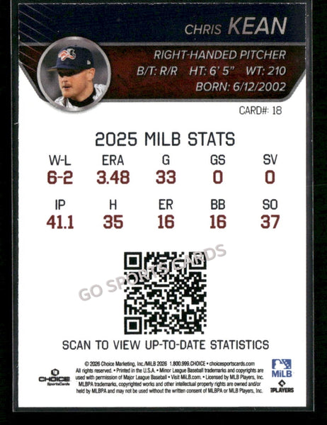 2026 Somerset Patriots Chris Kean
