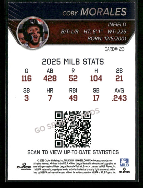 2026 Somerset Patriots Coby Morales