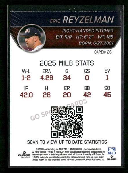 2026 Somerset Patriots Eric Reyzelman