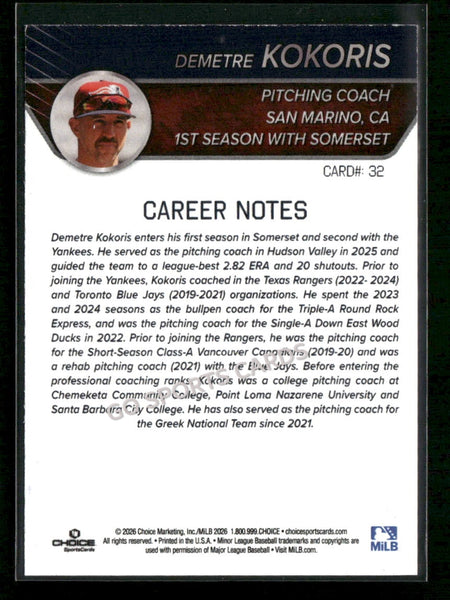 2026 Somerset Patriots Demetre Kokoris