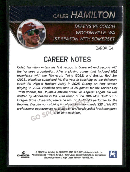 2026 Somerset Patriots Caleb Hamilton