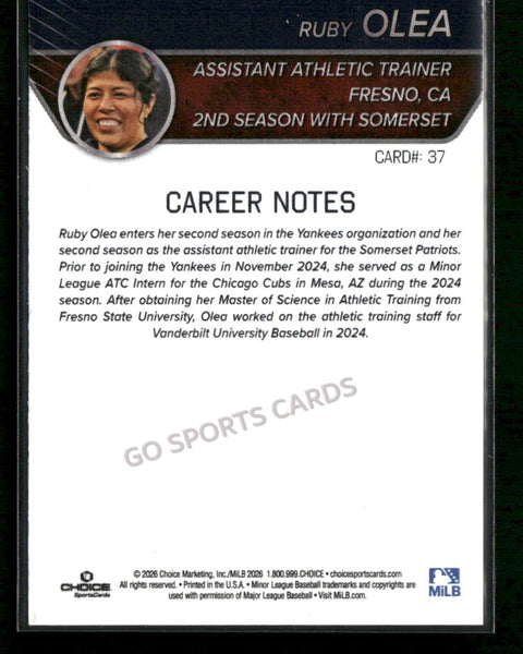 2026 Somerset Patriots Ruby Olea