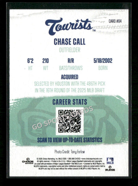 2026 Asheville Tourists Chase Call