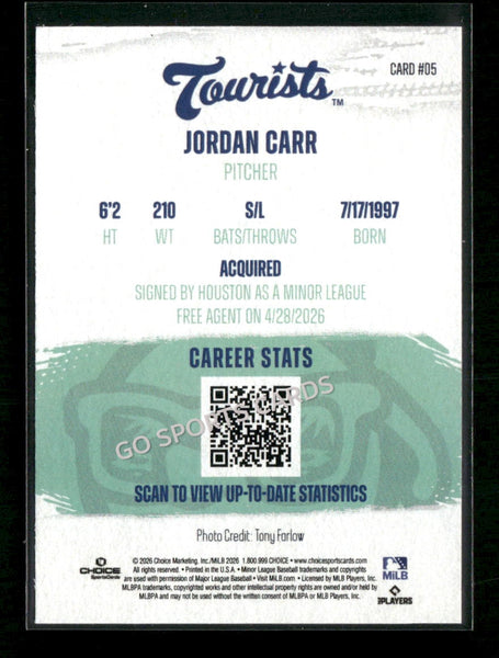 2026 Asheville Tourists Jordan Carr