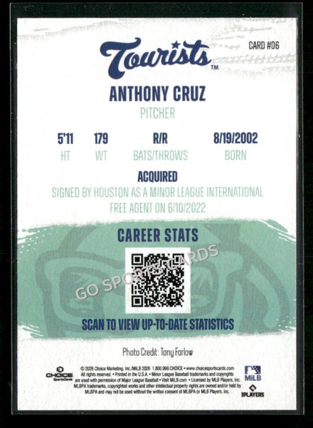 2026 Asheville Tourists Anthony Cruz