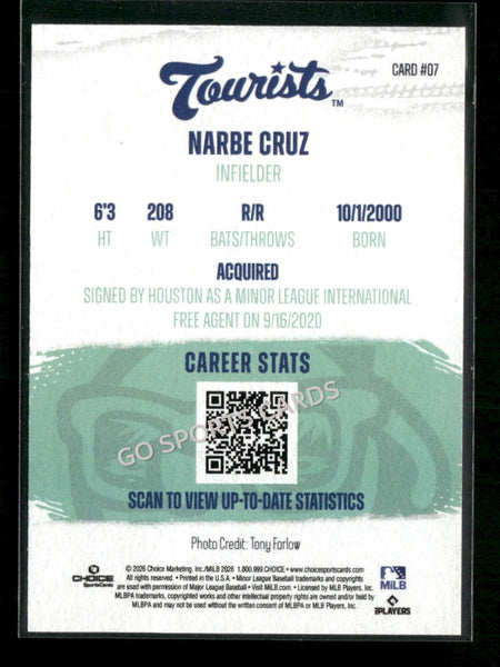2026 Asheville Tourists Narbe Cruz