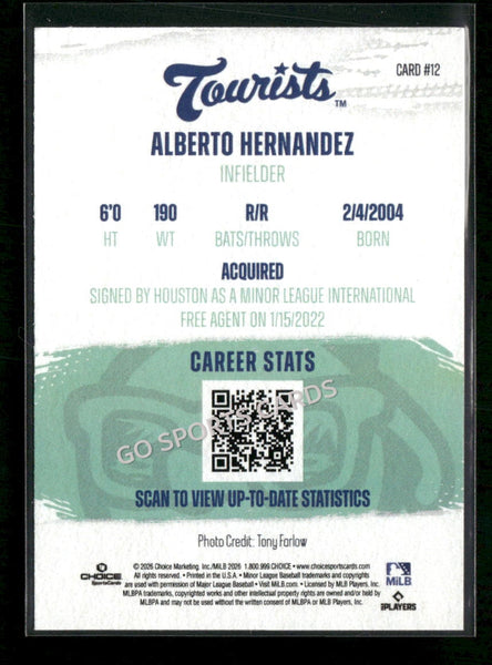 2026 Asheville Tourists Alberto Hernandez