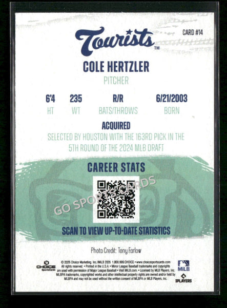 2026 Asheville Tourists Cole Hertzler