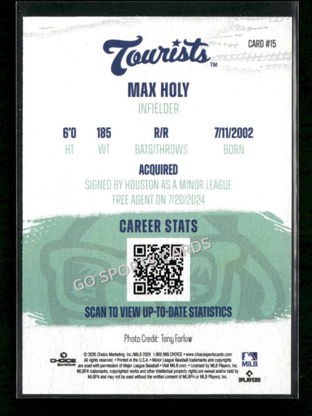 2026 Asheville Tourists Max Holy
