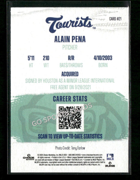 2026 Asheville Tourists Alain Pena