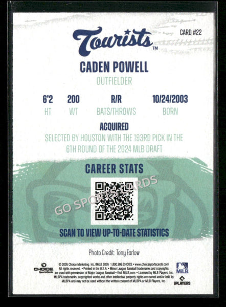 2026 Asheville Tourists Caden Powell