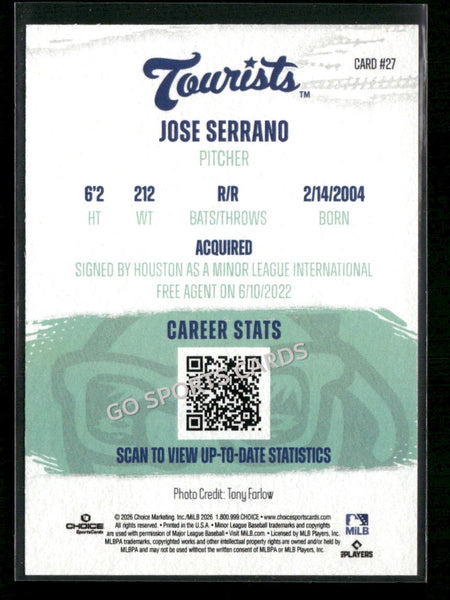2026 Asheville Tourists Jose Serrano