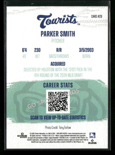 2026 Asheville Tourists Parker Smith