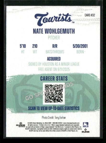 2026 Asheville Tourists Nate Wohlgemuth
