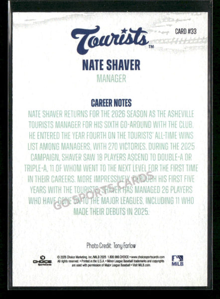 2026 Asheville Tourists Nate Shaver