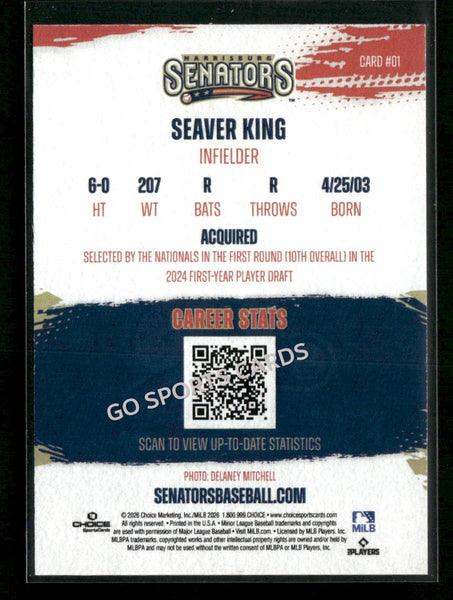 2026 Harrisburg Senators Seaver King
