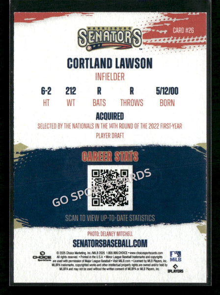 2026 Harrisburg Senators Cortland Lawson